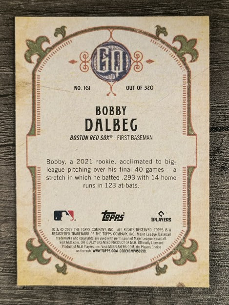 2022 Topps Gypsy Queen #161 Bobby Dalbec