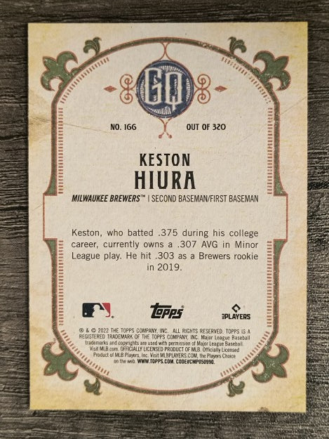 2022 Topps Gypsy Queen #166 Keston Hiura