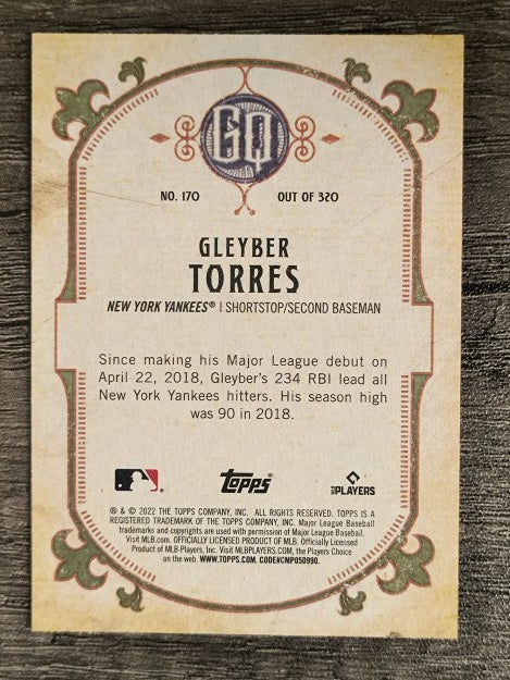 2022 Topps Gypsy Queen #170 Gleyber Torres