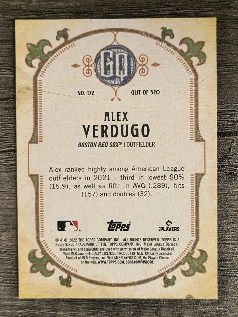 2022 Topps Gypsy Queen #172 Alex Verdugo