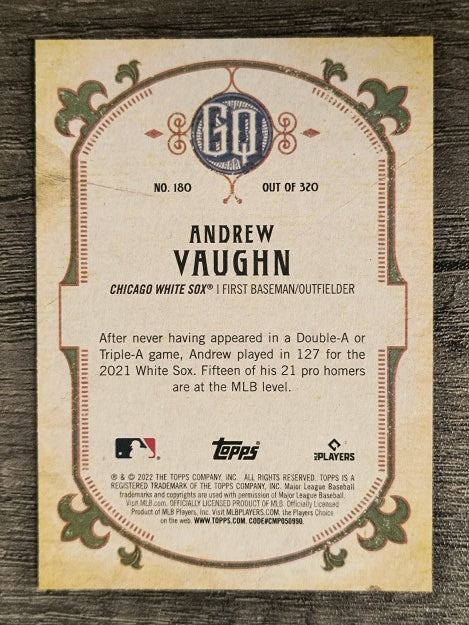 2022 Topps Gypsy Queen #180 Andrew Vaughn