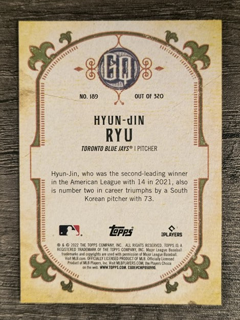 2022 Topps Gypsy Queen #189 Hyun-Jin Ryu