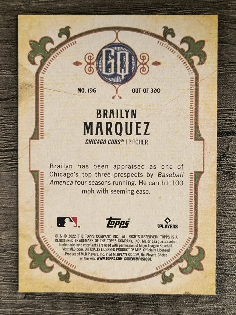 2022 Topps Gypsy Queen #196 Brailyn Marquez