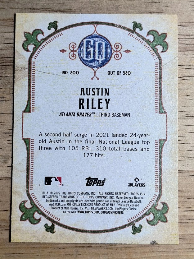 2022 Topps Gypsy Queen #200 Austin Riley