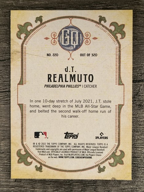2022 Topps Gypsy Queen #220 J.T. Realmuto