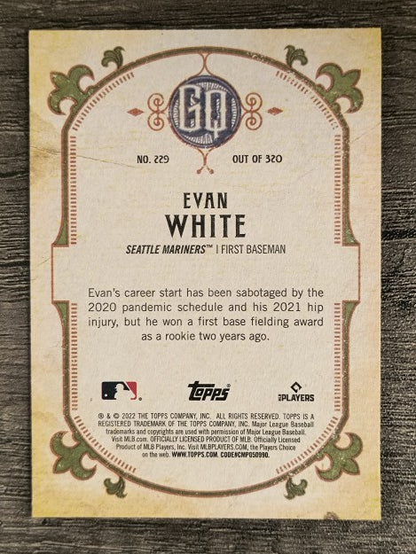 2022 Topps Gypsy Queen #229 Evan White