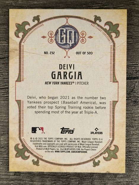2022 Topps Gypsy Queen #232 Deivi Garcia