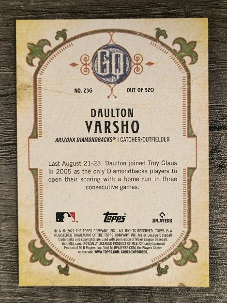 2022 Topps Gypsy Queen #236 Daulton Varsho