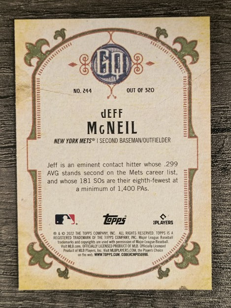 2022 Topps Gypsy Queen #244 Jeff McNeil
