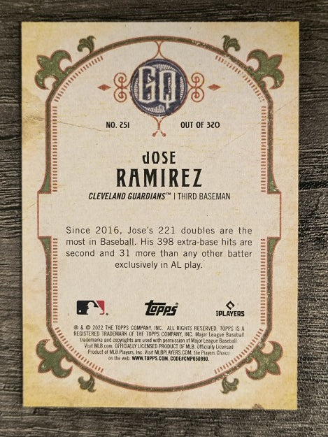 2022 Topps Gypsy Queen #251 Jose Ramirez