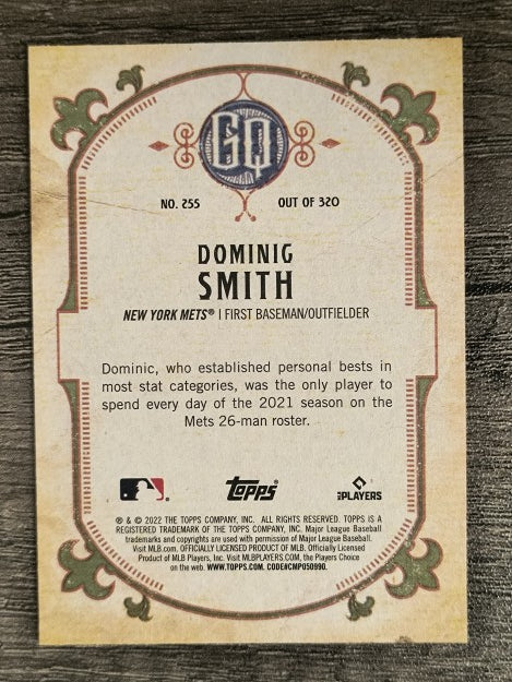 2022 Topps Gypsy Queen #255 Dominic Smith