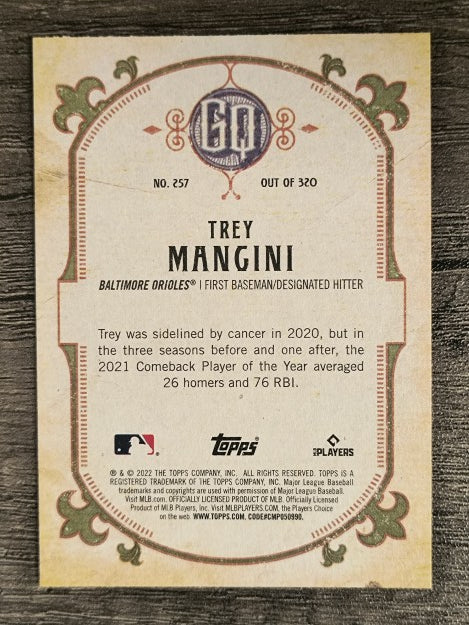 2022 Topps Gypsy Queen #257 Trey Mancini