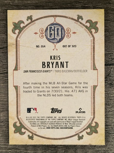 2022 Topps Gypsy Queen #264 Kris Bryant