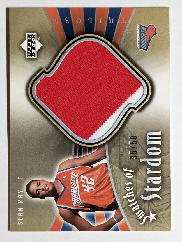 2005-06 Upper Deck Trilogy Swatches of Stardom #SM Sean May