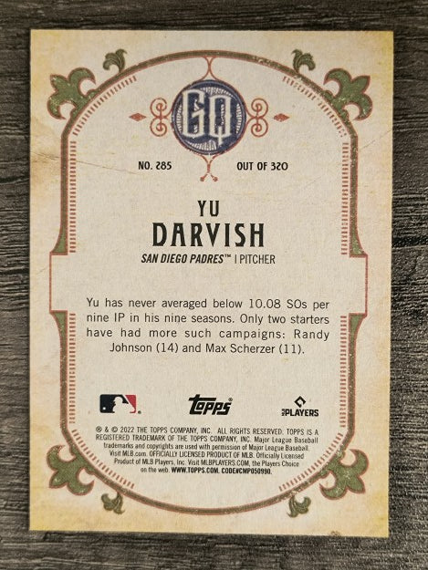 2022 Topps Gypsy Queen #285 Yu Darvish