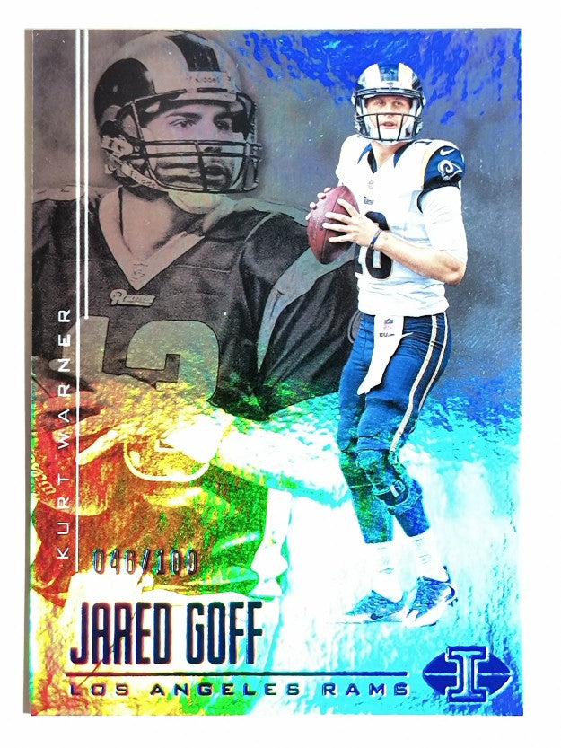 2017 Panini Illusions Blue #17 Jared Goff/Kurt Warner