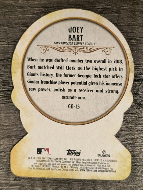 2022 Topps Gypsy Queen Crystal Gazing Die Cuts #CG15 Joey Bart