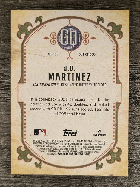 2022 Topps Gypsy Queen #15 J.D. Martinez