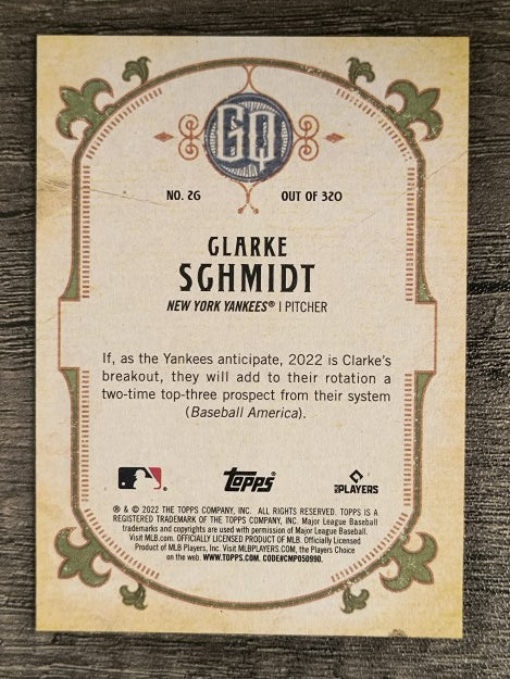 2022 Topps Gypsy Queen #26 Clarke Schmidt