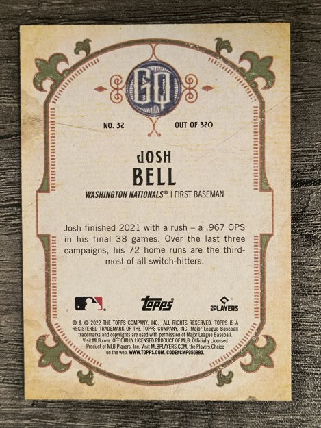 2022 Topps Gypsy Queen #32 Josh Bell