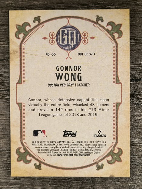 2022 Topps Gypsy Queen #66 Connor Wong RC