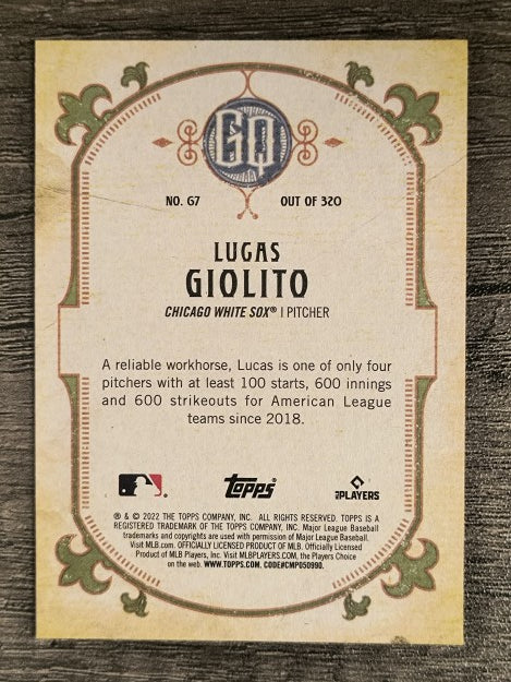 2022 Topps Gypsy Queen #67 Lucas Giolito