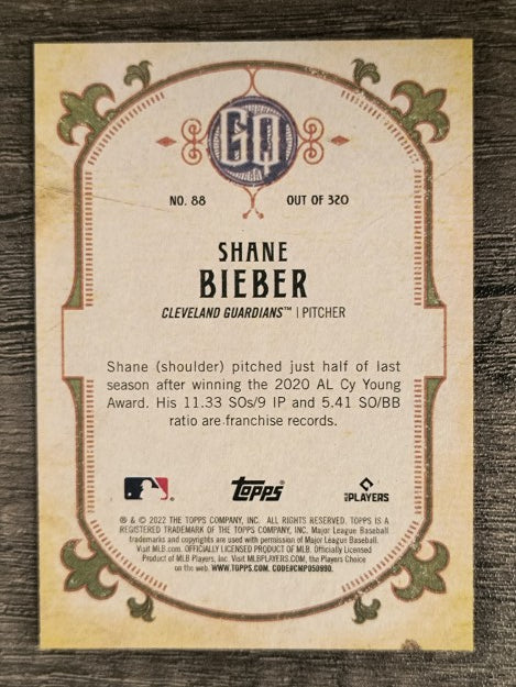 2022 Topps Gypsy Queen #88 Shane Bieber