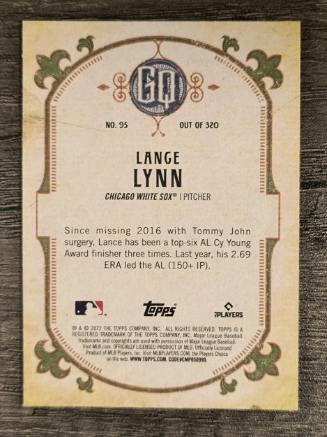 2022 Topps Gypsy Queen #95 Lance Lynn