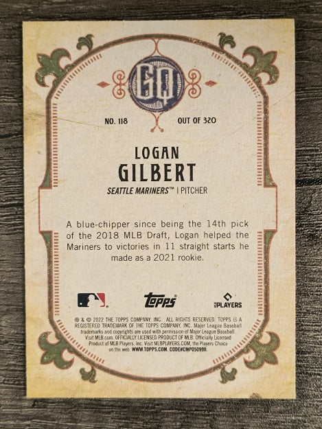 2022 Topps Gypsy Queen #118 Logan Gilbert