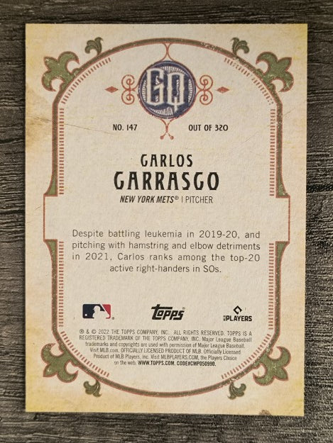 2022 Topps Gypsy Queen #147 Carlos Carrasco