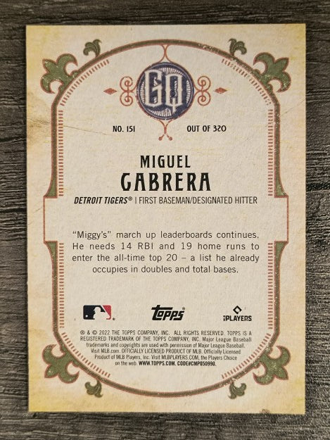 2022 Topps Gypsy Queen #151 Miguel Cabrera