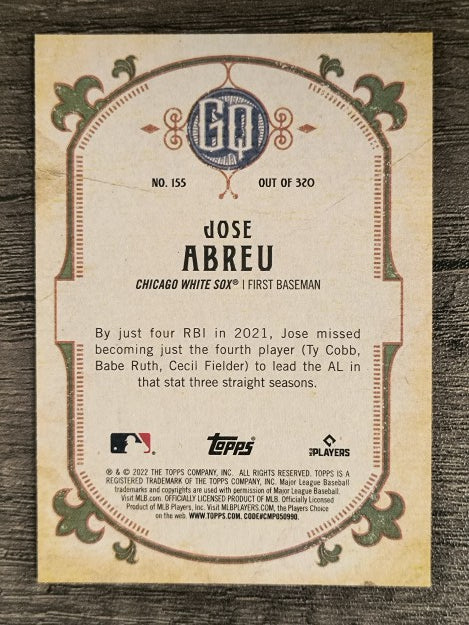 2022 Topps Gypsy Queen #155 Jose Abreu