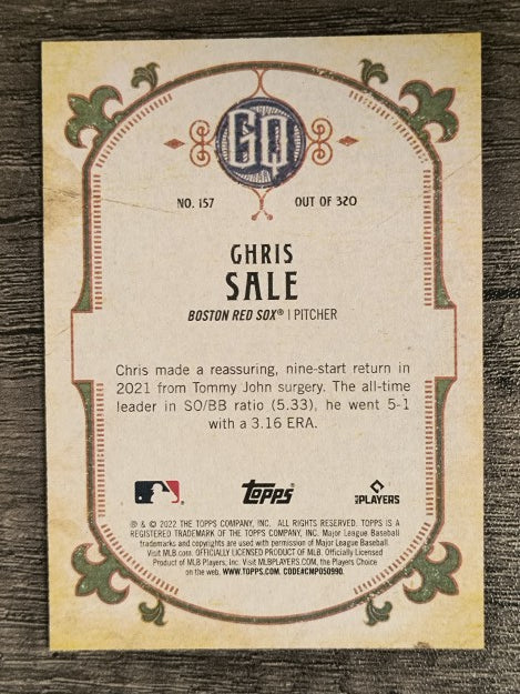 2022 Topps Gypsy Queen #157 Chris Sale