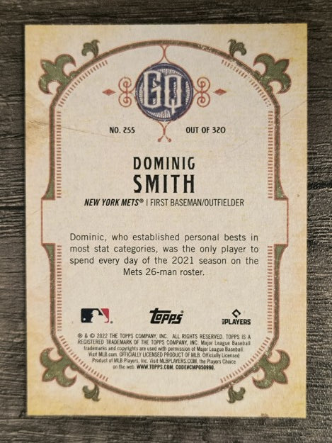 2022 Topps Gypsy Queen #255 Dominic Smith