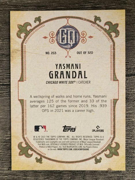 2022 Topps Gypsy Queen #263 Yasmani Grandal
