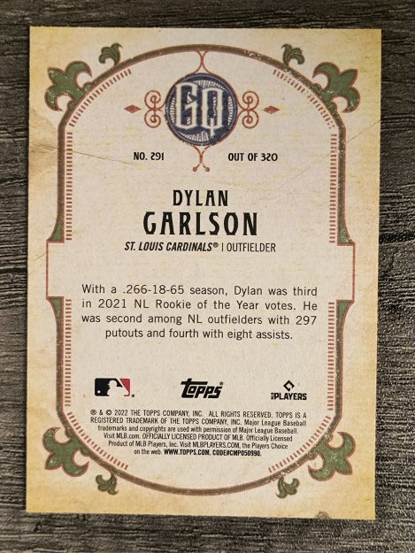 2022 Topps Gypsy Queen #291 Dylan Carlson