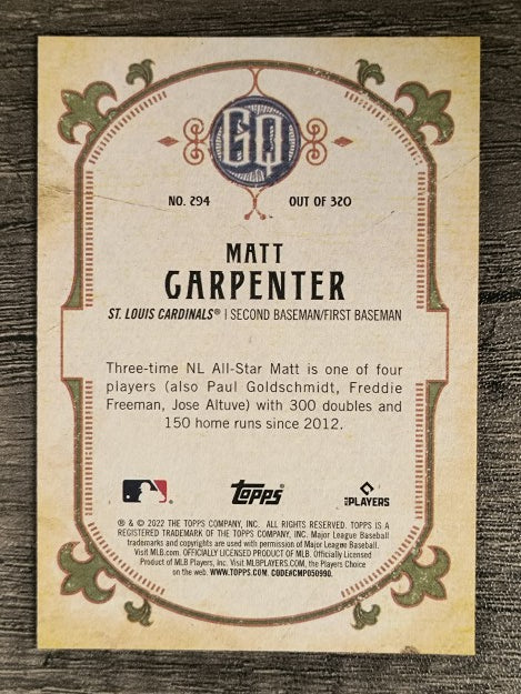 2022 Topps Gypsy Queen #294 Matt Carpenter
