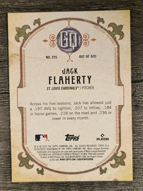 2022 Topps Gypsy Queen #295 Jack Flaherty