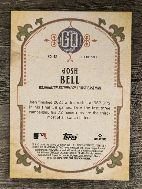 2022 Topps Gypsy Queen #32 Josh Bell