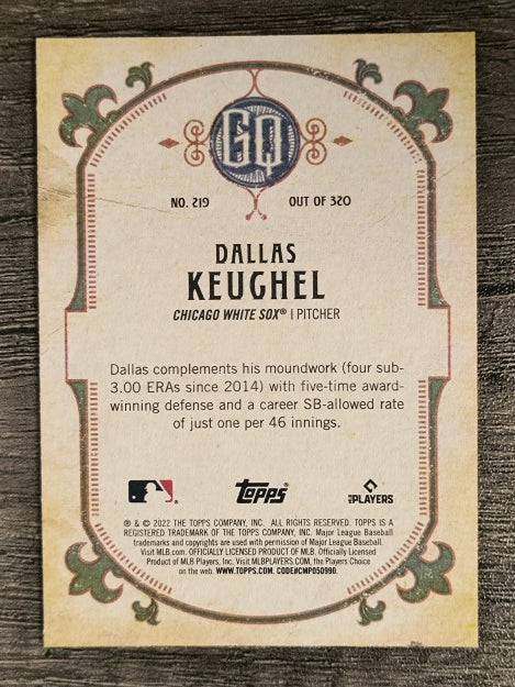 2022 Topps Gypsy Queen #219 Dallas Keuchel