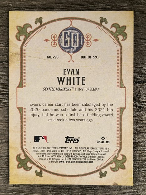 2022 Topps Gypsy Queen #229 Evan White