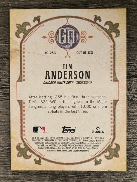 2022 Topps Gypsy Queen #286 Tim Anderson