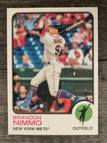 2022 Topps Heritage #82 Brandon Nimmo