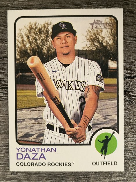 2022 Topps Heritage #297 Yonathan Daza
