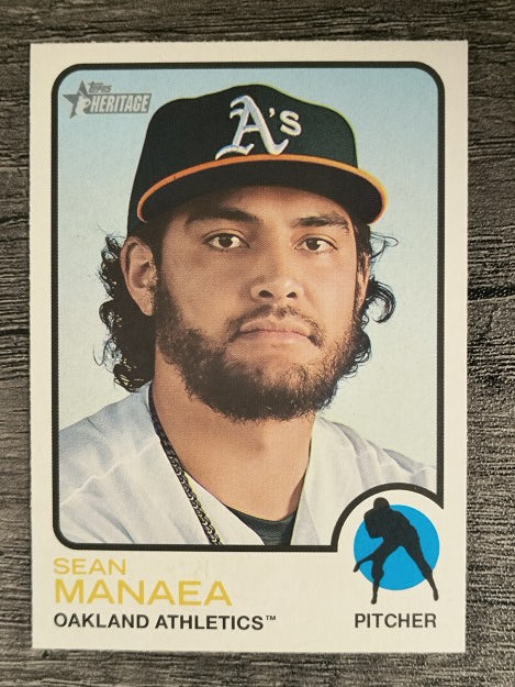 2022 Topps Heritage #322 Sean Manaea