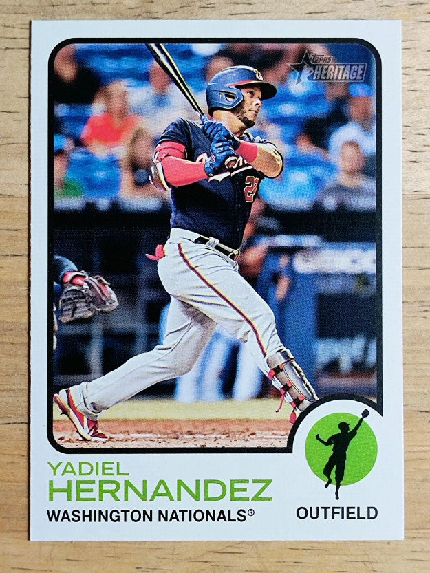 2022 Topps Heritage #444 Yadiel Hernandez SP RC