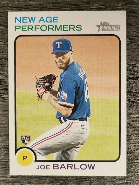 2022 Topps Heritage New Age Performers #NAP24 Joe Barlow