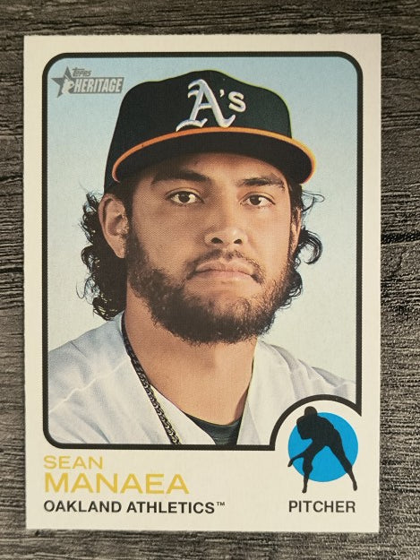 2022 Topps Heritage #322 Sean Manaea