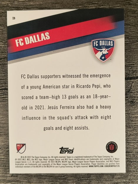 2022 Topps MLS #3 FC Dallas