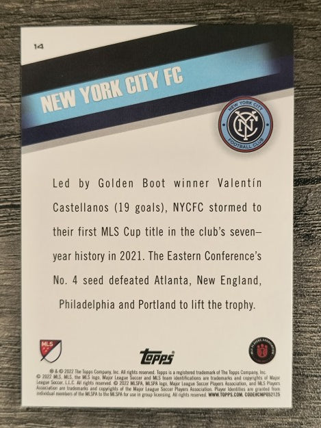 2022 Topps MLS #14 NYCFC